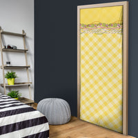 Hawaii Palaka Pikake Lokelani Plumeria Door Cover Melemele Coquette Bow