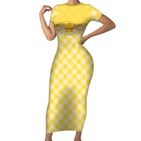 Hawaii Palaka Pikake Lokelani Plumeria Family Matching Short Sleeve Bodycon Dress and Hawaiian Shirt Melemele Coquette Bow