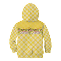 Hawaii Palaka Pikake Lokelani Plumeria Kid Hoodie Melemele Coquette Bow