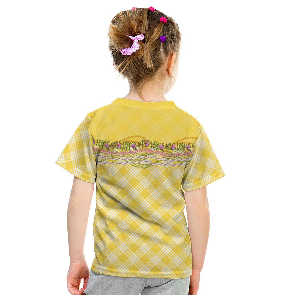 Hawaii Palaka Pikake Lokelani Plumeria Kid T Shirt Melemele Coquette Bow