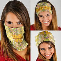 Hawaii Palaka Pikake Lokelani Plumeria Neck Gaiter Melemele Coquette Bow