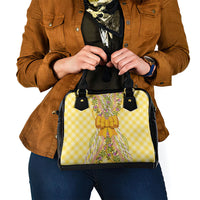 Hawaii Palaka Pikake Lokelani Plumeria Shoulder Handbag Melemele Coquette Bow