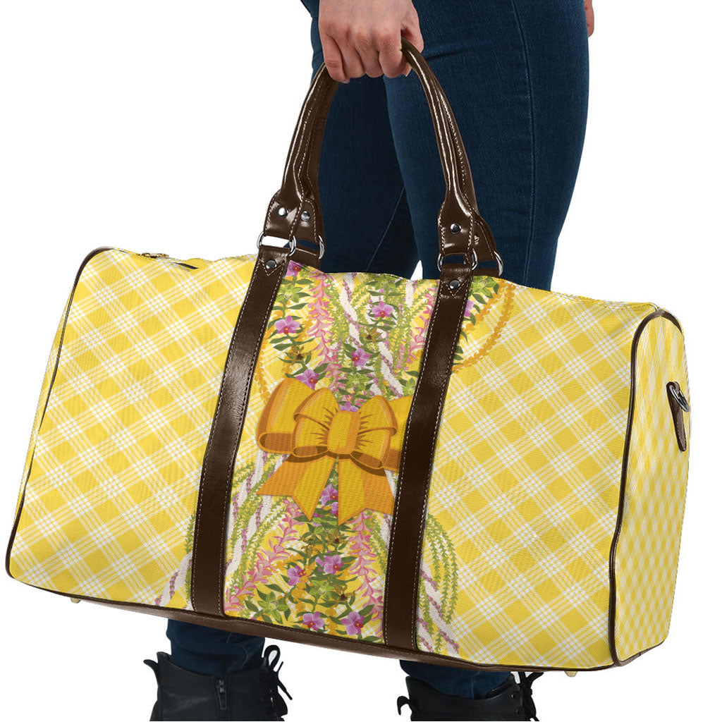 Hawaii Palaka Pikake Lokelani Plumeria Travel Bag Melemele Coquette Bow