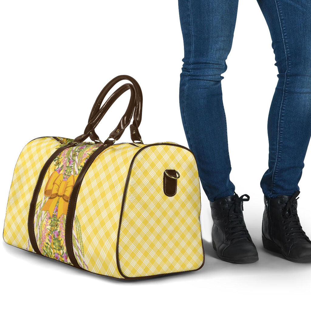 Hawaii Palaka Pikake Lokelani Plumeria Travel Bag Melemele Coquette Bow
