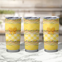 Hawaii Palaka Pikake Lokelani Plumeria Tumbler Cup Melemele Coquette Bow
