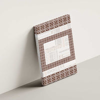 Samoa Siapo Brown Trimmed Canvas Wall Art Samoa White Sunday - Polynesian Pride