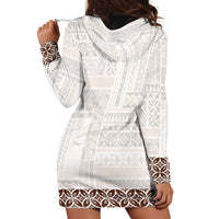 Samoa Siapo Brown Trimmed Hoodie Dress Samoa White Sunday - Polynesian Pride