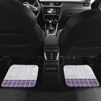 Samoa Siapo Purple Trimmed Car Mats Samoa White Sunday - Polynesian Pride