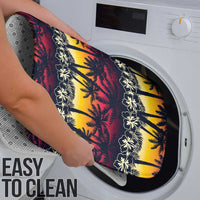 Hawaii Hibiscus Palm Tree Sunset Bathroom Set Tropical Style - Polynesian Pride