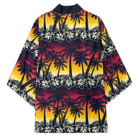 Hawaii Hibiscus Palm Tree Sunset Kimono Tropical Style - Polynesian Pride