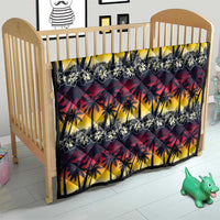 Hawaii Hibiscus Palm Tree Sunset Quilt Tropical Style - Polynesian Pride