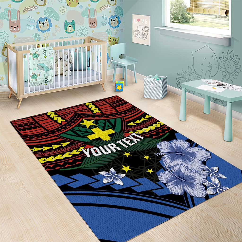 Personalised Vanuatu Tafea Province Area Rug Unique Tropical Tribal Pattern
