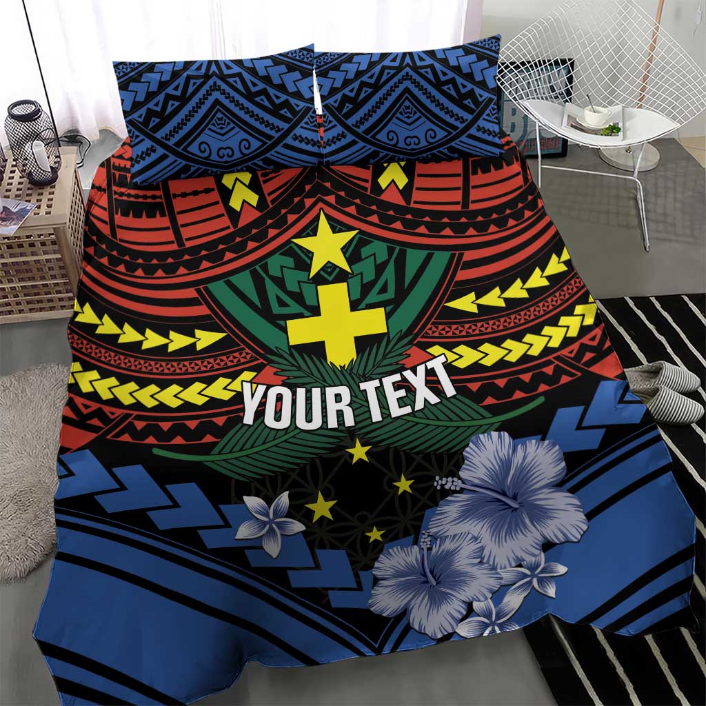 Personalised Vanuatu Tafea Province Bedding Set Unique Tropical Tribal Pattern LT01 - Polynesian Pride