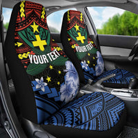 Personalised Vanuatu Tafea Province Car Seat Cover Unique Tropical Tribal Pattern