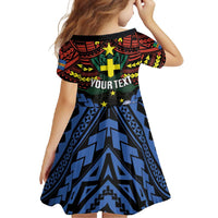Personalised Vanuatu Tafea Province Family Matching Off Shoulder Maxi Dress and Hawaiian Shirt Unique Tropical Tribal Pattern