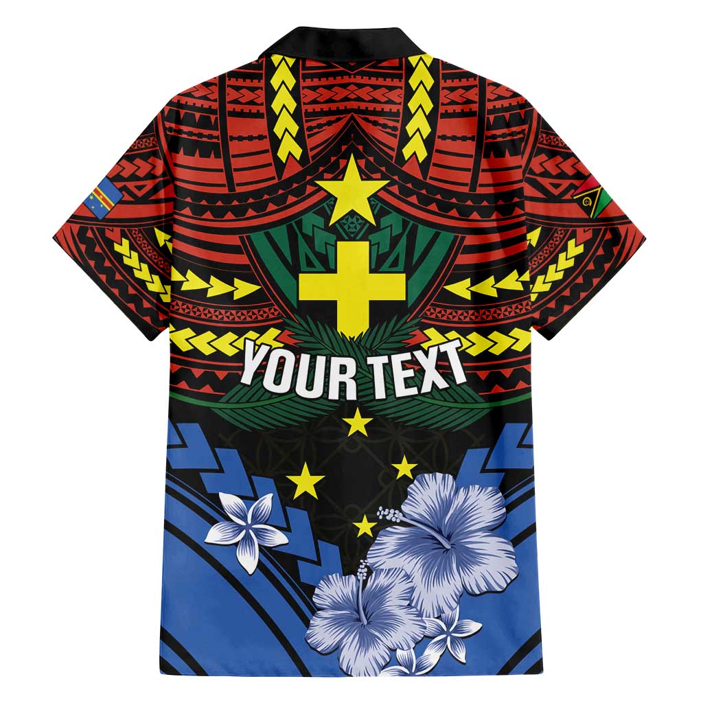 Personalised Vanuatu Tafea Province Family Matching Puletasi and Hawaiian Shirt Unique Tropical Tribal Pattern