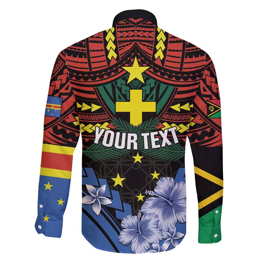 Personalised Vanuatu Tafea Province Family Matching Summer Maxi Dress and Hawaiian Shirt Unique Tropical Tribal Pattern
