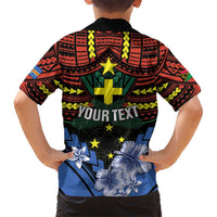 Personalised Vanuatu Tafea Province Kid Hawaiian Shirt Unique Tropical Tribal Pattern LT01 - Polynesian Pride