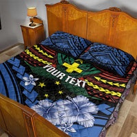Personalised Vanuatu Tafea Province Quilt Bed Set Unique Tropical Tribal Pattern