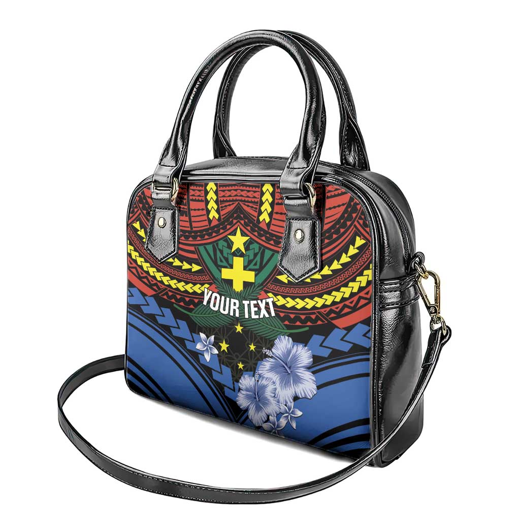 Personalised Vanuatu Tafea Province Shoulder Handbag Unique Tropical Tribal Pattern