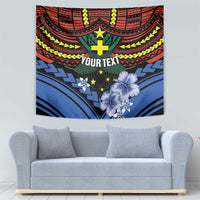 Personalised Vanuatu Tafea Province Tapestry Unique Tropical Tribal Pattern LT01 - Polynesian Pride