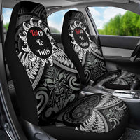 Toitu Te Tiriti Aotearoa Silver Fern Car Seat Cover New Zealand Maori Pattern LT01 - Polynesian Pride