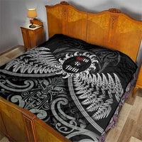 Toitu Te Tiriti Aotearoa Silver Fern Quilt New Zealand Maori Pattern LT01 - Polynesian Pride