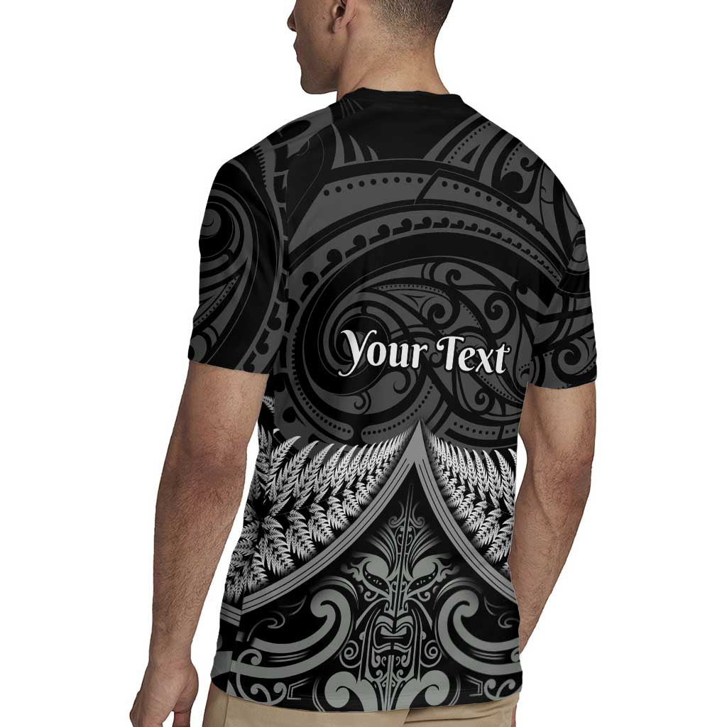 Personalised Toitu Te Tiriti Aotearoa Silver Fern Rugby Jersey New Zealand Maori Pattern