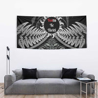 Toitu Te Tiriti Aotearoa Silver Fern Tapestry New Zealand Maori Pattern LT01 - Polynesian Pride