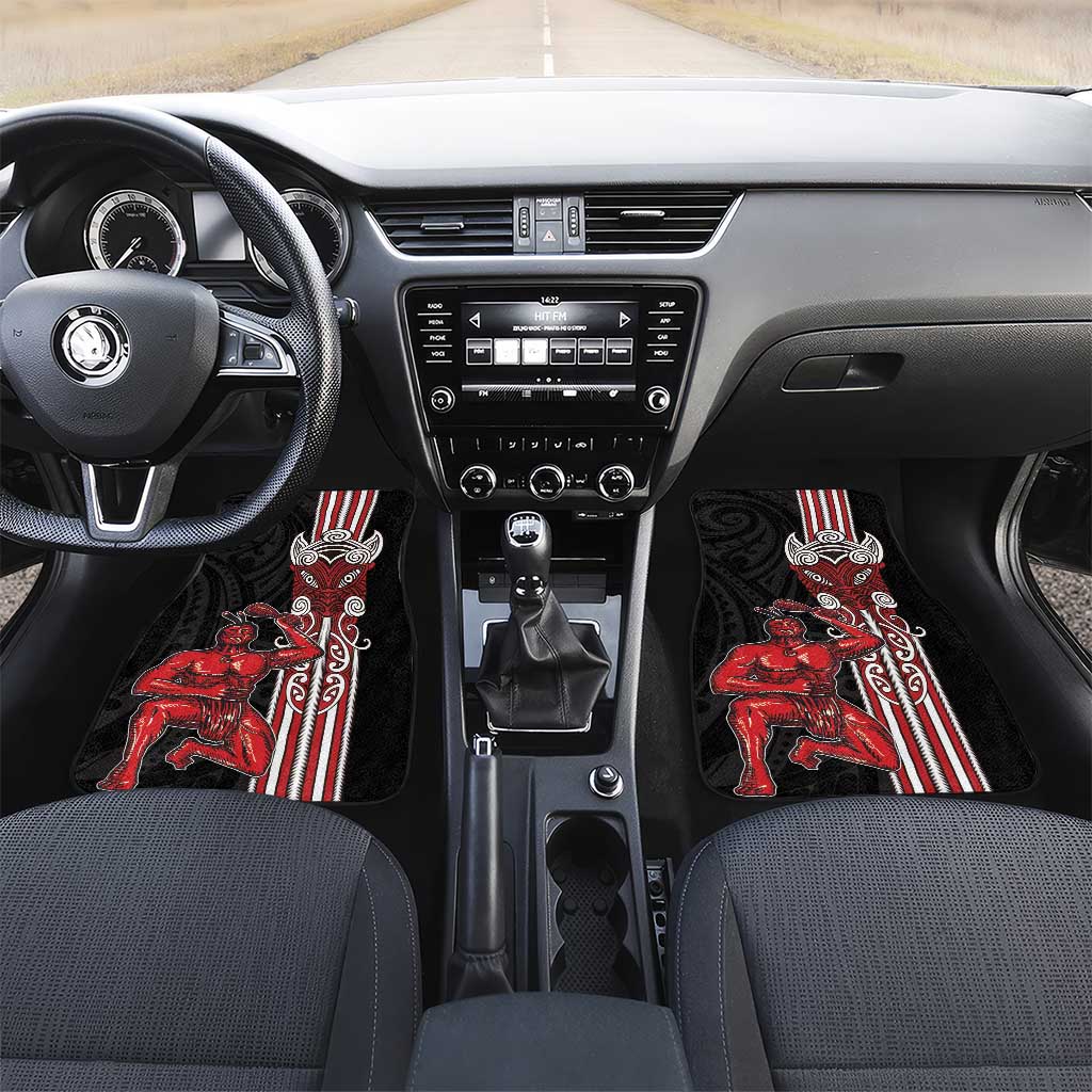 Toitu Te Reo Maori Toitu Te Whenua Toitu Te Tiriti Car Mats Maori Warrior New Zealand