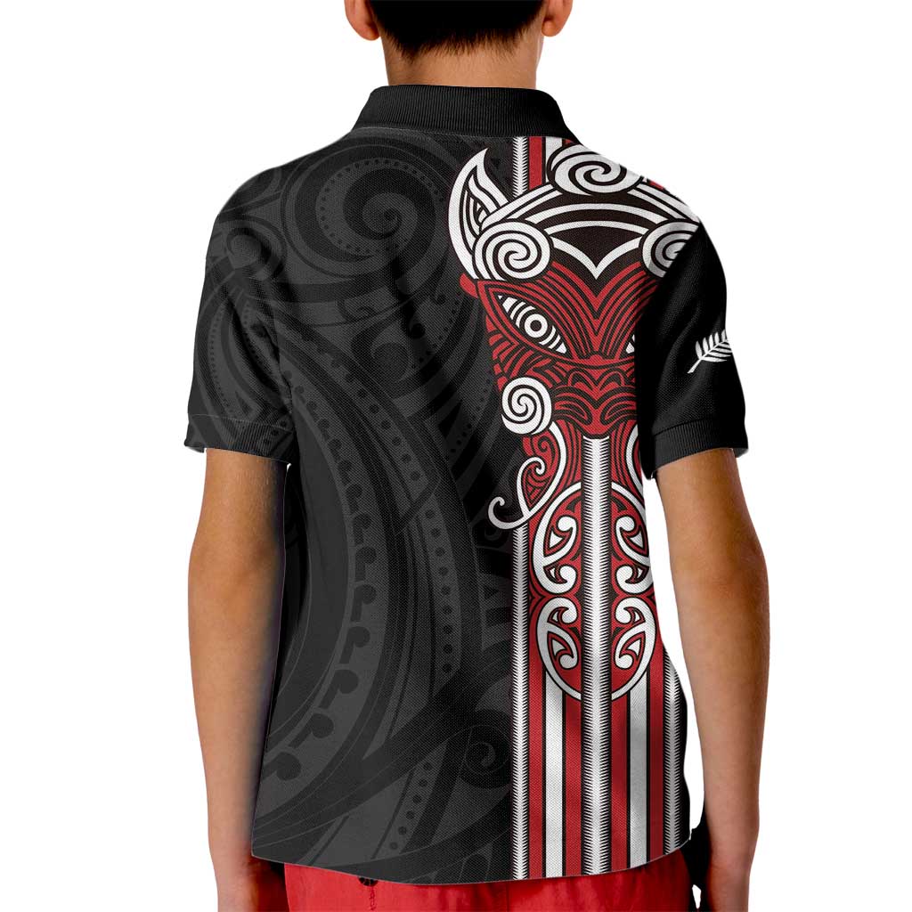 Toitu Te Reo Maori Toitu Te Whenua Toitu Te Tiriti Kid Polo Shirt Maori Warrior New Zealand