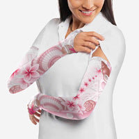 Pink Plumeria Sea Shell Arm Sleeves Starfish Polynesian Pattern - Polynesian Pride