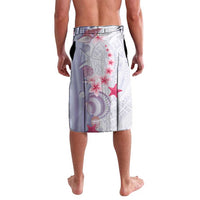 Purple Plumeria Sea Shell Lavalava Starfish Polynesian Pattern - Polynesian Pride