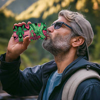 Plumeria Polynesian Pattern 4 in 1 Can Cooler Tumbler Unique Fantasy Green Pink