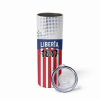 Personalized Liberia 1847 Skinny Tumbler Happy Independence Day