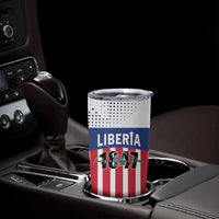 Personalized Liberia 1847 Tumbler Cup Happy Independence Day