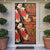 Hawaii Christmas Poinsettia Lei Door Cover Tapa Pattern - Polynesian Pride