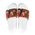 Hawaii Christmas Poinsettia Lei Slide Sandals Tapa Pattern - Polynesian Pride