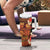 Hawaii Christmas Poinsettia Lei Tumbler With Handle Tapa Pattern - Polynesian Pride