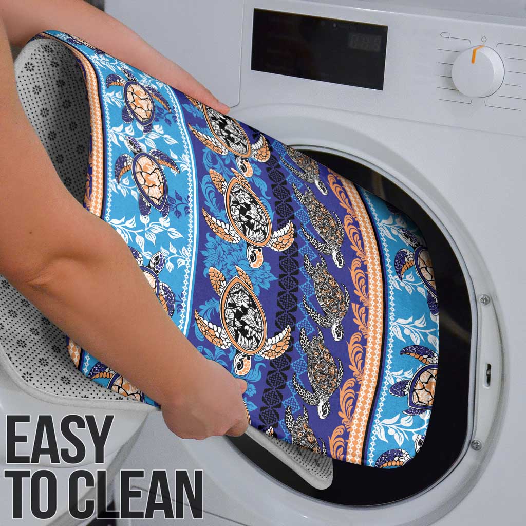 Hawaii Turtles Pattern Special Blue Bathroom Set - Polynesian Pride