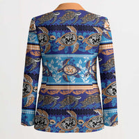 Hawaii Turtles Pattern Special Blue Blazer - Polynesian Pride