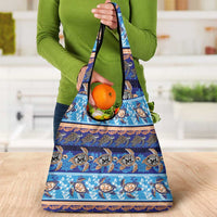 Hawaii Turtles Pattern Special Blue Grocery Bag - Polynesian Pride