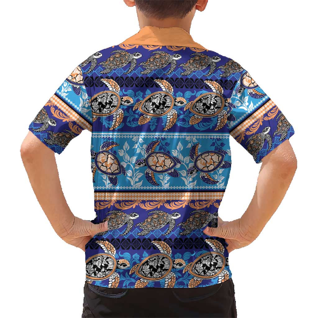 Hawaii Turtles Pattern Special Blue Hawaiian Shirt - Polynesian Pride