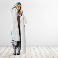 Hawaii Turtles Pattern Special Blue Hooded Blanket - Polynesian Pride