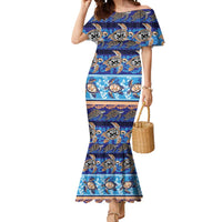 Hawaii Turtles Pattern Special Blue Mermaid Dress - Polynesian Pride