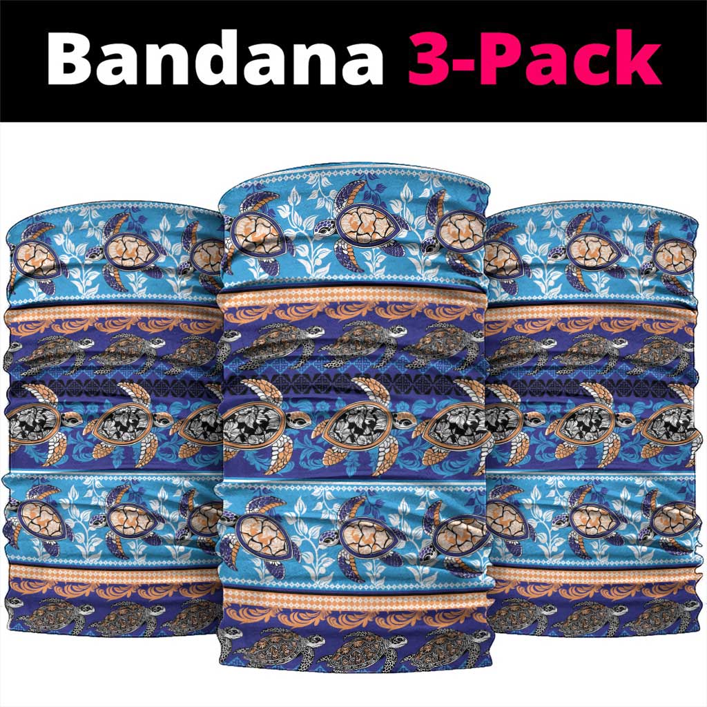 Hawaii Turtles Pattern Special Blue Neck Gaiter - Polynesian Pride
