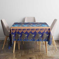 Hawaii Turtles Pattern Special Blue Tablecloth - Polynesian Pride