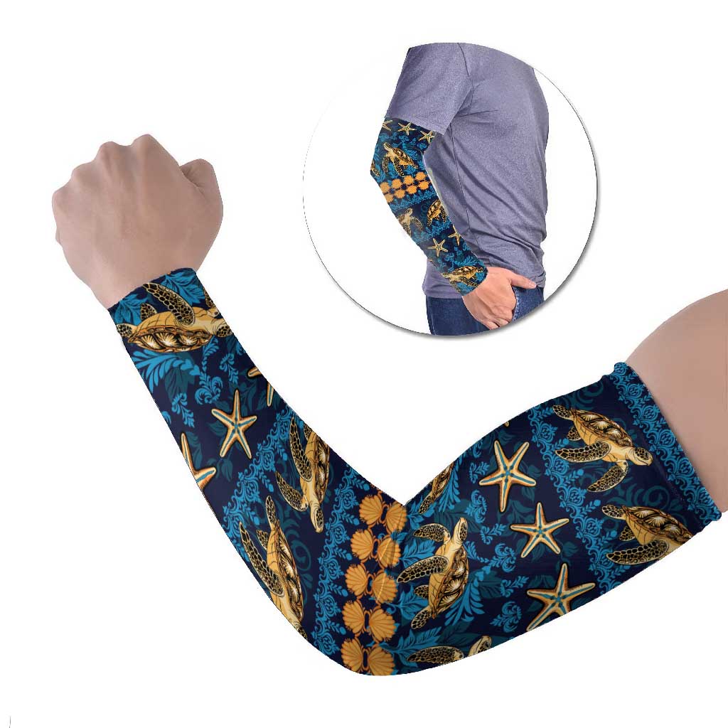 Hawaii Turtles Starfish Unique Pattern Arm Sleeves - Polynesian Pride