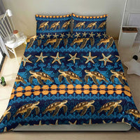 Hawaii Turtles Starfish Unique Pattern Bedding Set - Polynesian Pride