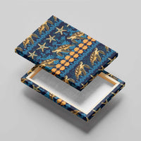 Hawaii Turtles Starfish Unique Pattern Canvas Wall Art - Polynesian Pride